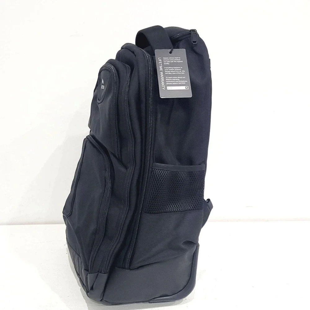 MATEIN Wheels Backpack 18 inch Rolling Travel Suitcase Computer Laptop Bag Black